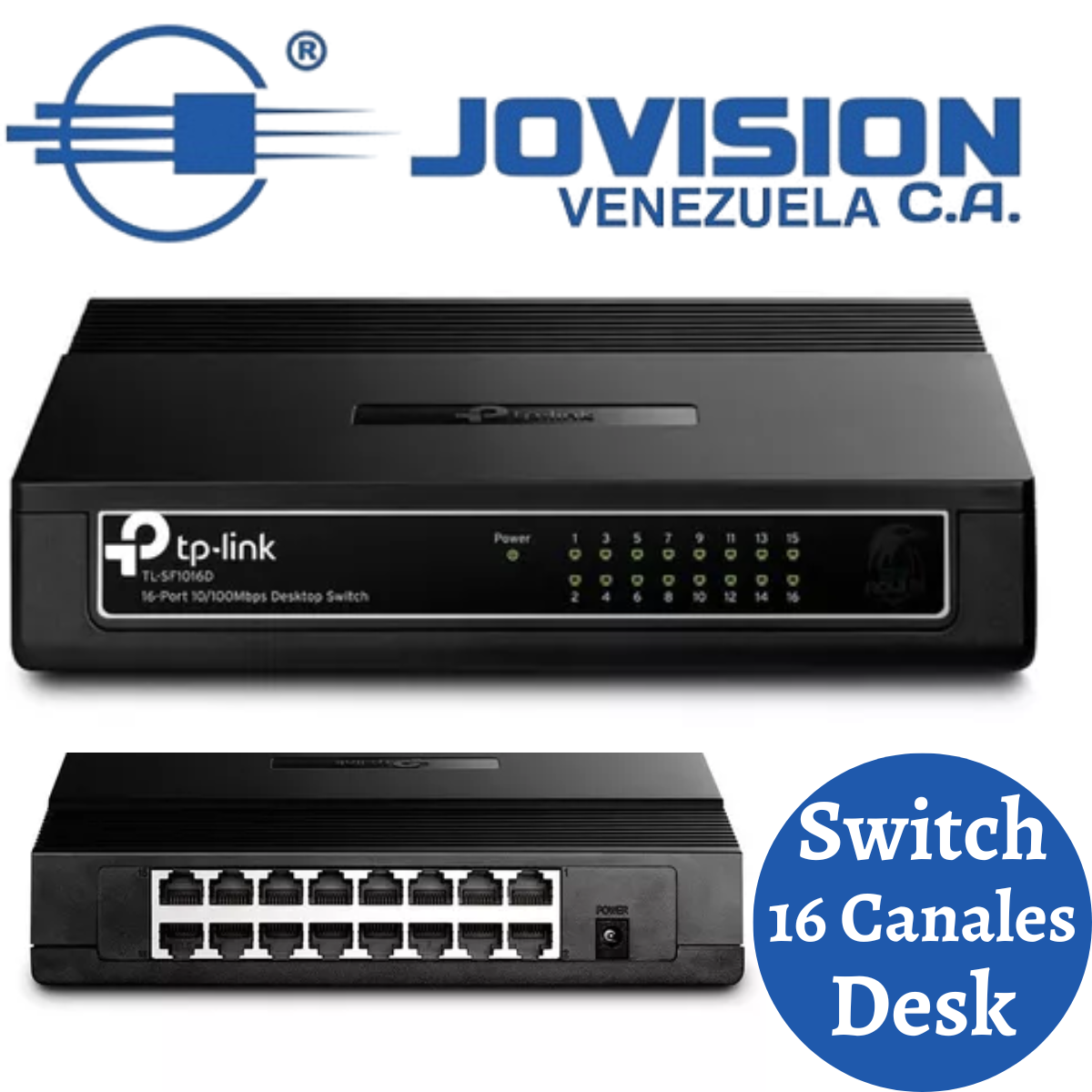 Switch 16 Puertos 10/100 Desk TP-LINK SF1016D