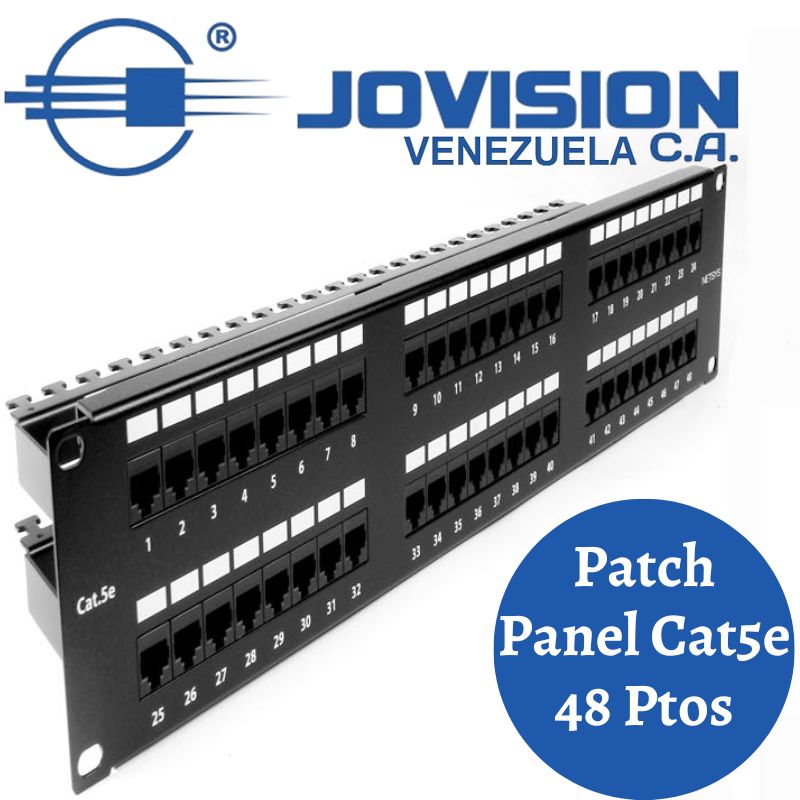 Patch Panel Cat5e 48 Puertos Rackeable. Redes - Red