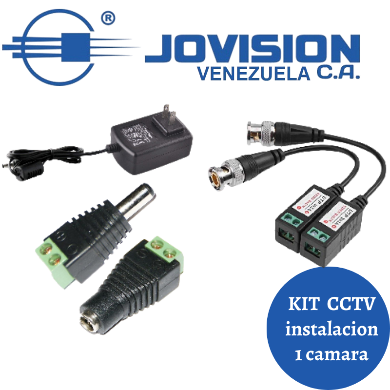 Kit de Instalacion Para 1 Camara CCTV