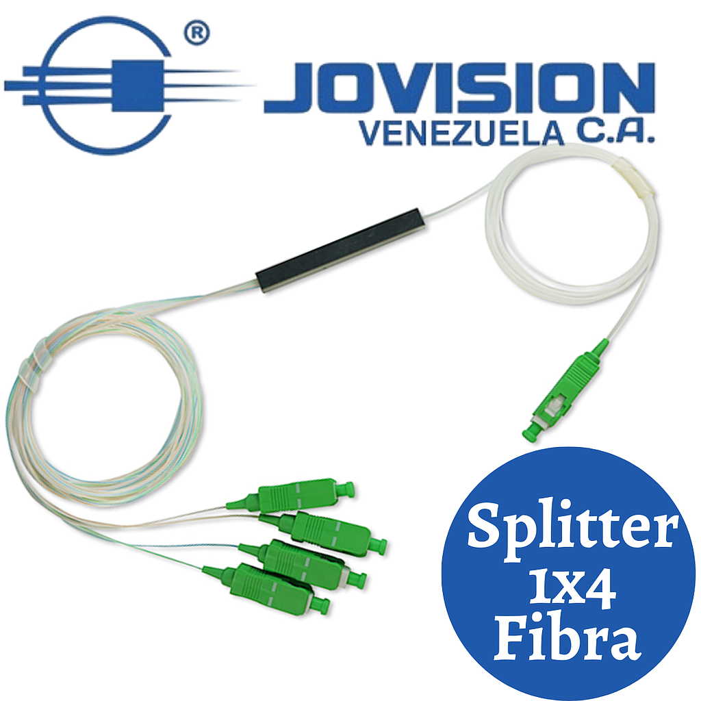 Splitter Divisor Fibra Optica Plc 1x4 Sc Apc Monomodo Ftth