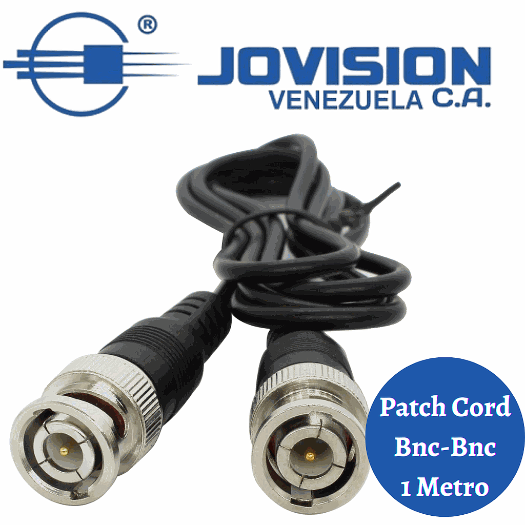 Cable Patch Cord Bnc a Bnc de 1 Metro RG59. Certificados- Pocas Unidades Preguntar Disponibilidad